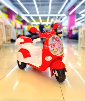 Moped Peppa Pig For Kids Red - საბავშვო ელექტრო მოპედი