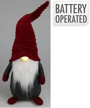 Christmas Figure Little Gnome With Led საახალწლო დეკორაცია განათებით