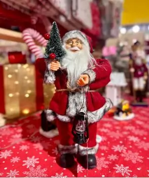 Christmas Decoration Santa 30 CM საახალწლო დეკორაცია სანტა