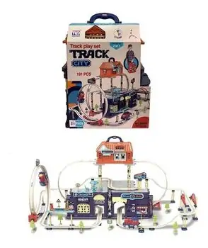 City Track Set With Suitcase - სათამაშო ქალაქის ტრასა-ჩემოდნით, 2 image