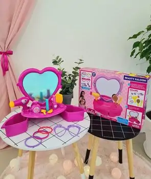 Dede 03509 BARBIE BEAUTY SALON საბავშვო ტრილიაჟი