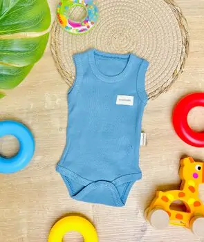 Maibella Bodysuit Interlock Blue ჩვილის ბოდე