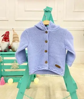 Baby Knitted Jacket Blue - საბავშვო მოსაცმელი