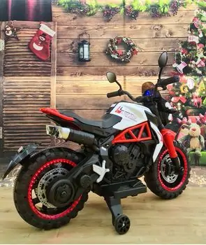 Sport Style Motorcycle With LED Wheels Red - ელექტრო მოტოციკლი, 3 image