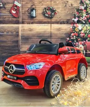 Mercedes Benz Red - ელექტრო მანქანა კაუჩუკის საბურავებით