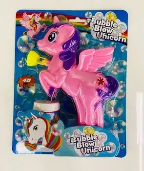 Koopman Bubble Blow Gun Unicorn Pink - საპნის ბუშტების თოფი