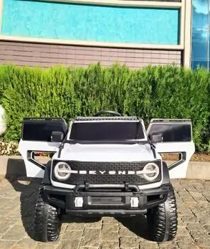 Bronco Jeep 4x4 White  - ელექტრო მანქანა, 3 image