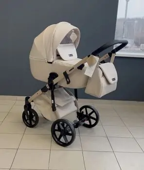 Adamex Nola Natura 3 in 1 Stroller Vanilla - საბავშვო ეტლის კომპლექტი, 11 image