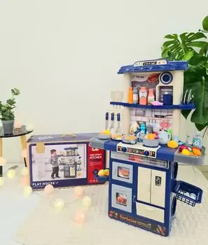 Happy Kitchen Cooker Toy For Kids 1234-3D ფუნქციური საბავშვო სამზარეულო