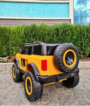 Bronco Jeep 4x4 Yellow  - ელექტრო მანქანა, 5 image