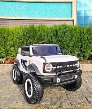 Bronco Jeep 4x4 White  - ელექტრო მანქანა