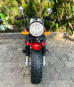 Electric Moto Harley Painted Red - ელექტრო მოტოციკლი, 3 image