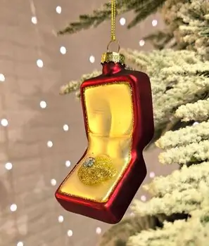 Engagement Ring Hanging Decoration - ნაძვის ხის სათამაშო