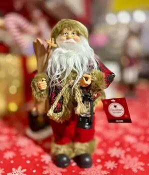 Christmas Decoration Santa 30 CM საახალწლო დეკორაცია სანტა