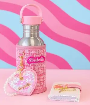 Girabrilla Glamour Water Bottle Set - საბავშვო წყლის ბოთლის ნაკრები