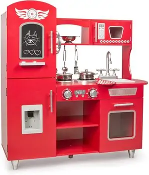 Retro Kitchen for Children  ხის სათამაშო სამზარეულო  HT001, 11 image