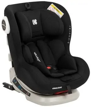 KikkaBoo Twister (ISOFIX) Black  მანქანის სავარძელი (ქარსითი)