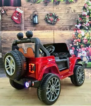 Electric Car Speed Red - ელექტრო მანქანა კაუჩუკის საბურავებით, 3 image