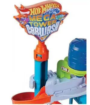 Hot Wheels City Color Sifters Mega Tower Car Wash საბავშვო სათამაშო ტრასა, 5 image
