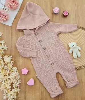 Cute Knitted Romper - საბავშვო ნაქსოვი რომპერი
