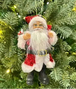 Christmas Decoration Santa 18 CM საახალწლო დეკორაცია სანტა