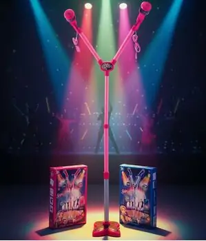 Amazing Lighting Microphone Pink - სათამაშო მიკროფონი განათებით