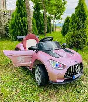 Mercedes-Benz 118 Pink  -  ელექტრო მანქანა ტყავის სავარძლით, 2 image