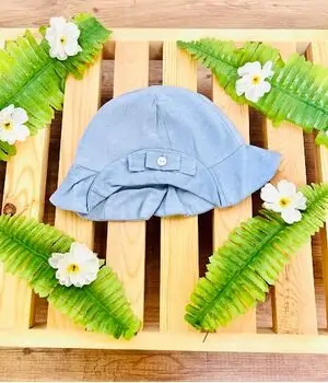 Caramell Baby Hats Denim Girl Blue ახალშობილის ქუდი