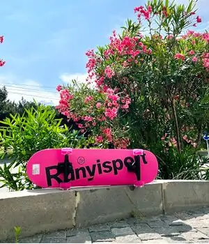 Skateboard Runyi Sport Pink With LED Wheels სკეიტბორდი, 2 image