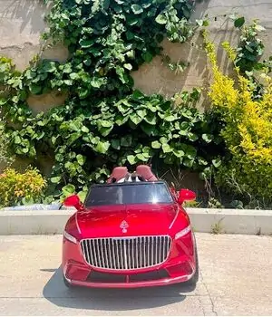 Maybach Electric Car Red - ელექტრო მანქანა ტყავის სავარძლით
