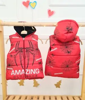 Amazing Spider Baby Jacket Red -  საბავშვო უმკლაო ქურთუკი