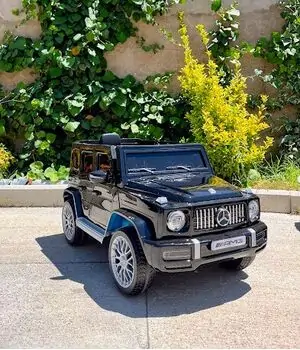Mercedes Benz G63 Black   -  ელექტრო მანქანა კაუჩუკის საბურავებით