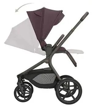 KikkaBoo Goya Platinum Merlot 3 in1 - საბავშვო ეტლის კომპლექტი, 4 image