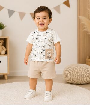 Wild Koala 2 In 1 Set Beige - საბავშვო ორეული