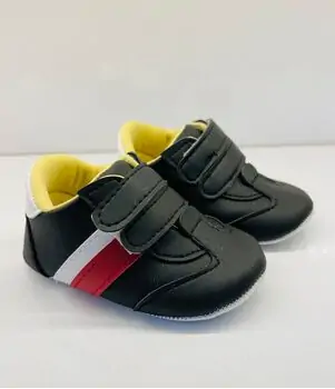 Papulin Baby Shoes 0-12 Months 2141 ჩვილის ფეხსაცმელი BLACK