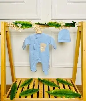 Grand Baby Romper Huggy Bear Blue ჩვილის რომპერი