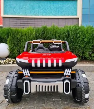 Off Road Jeep 4x4 Red - ელექტრო მანქანა, 2 image