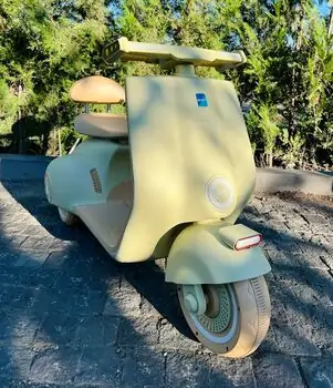 Vintage Electric Moto Green - ელექტრო მოტოციკლი, 2 image