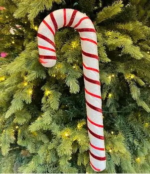 Christmas Candy Cane ნაძვის ხის სათამაშოები