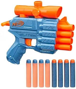 Nerf Elite 2.0 Prospect QS-4 Blaster 8 Official Nerf Elite Darts HAS-F4190 ბლასტერი რბილი ტყვიებით, 6 image