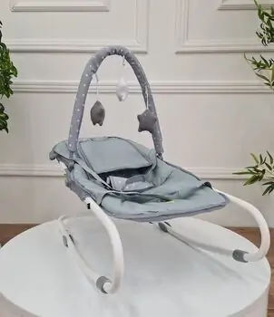 Baby Bouncer Star Grey საბავშვო  შეზლონგი