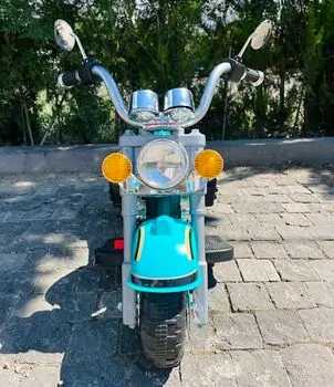 Electric Moto Harley Blue - ელექტრო მოტოციკლი, 3 image
