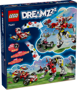 LEGO Dreamzz 71497 Cooper's Tiger Mech & Zero's Hot Rod Car, 2 image