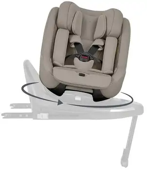 Kikkaboo i-Class Plus i-Size Champagne - მანქანის სავარძელი (ქარსითი), 9 image