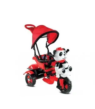 BABY HOPE LITTLE PANDA TRICYCLE (RED/BLACK)  სამთვლიანი ველო-ეტლი პანდა, 3 image
