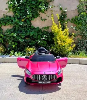 Mercedes Benz AMG HL289 Pink - ელექტრო მანქანა ტყავის სავარძლით, 2 image