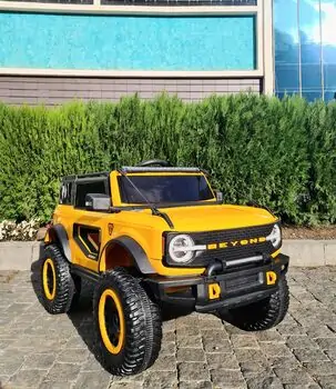 Bronco Jeep 4x4 Yellow  - ელექტრო მანქანა