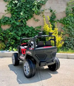 Buggy Explorer Jeep Painting Red - ელექტრო მანქანა კაუჩუკის საბურავებით, 3 image
