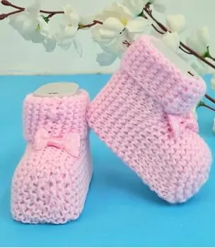 Baby Knitted Socks 4022 BABYMY საბავშვო წინდები PINK