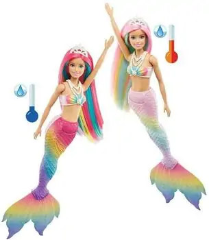 Dreamtopia Rainbow Magic Mermaid GTF89 ქალთევზა ფერის ტრანსფორმაციით